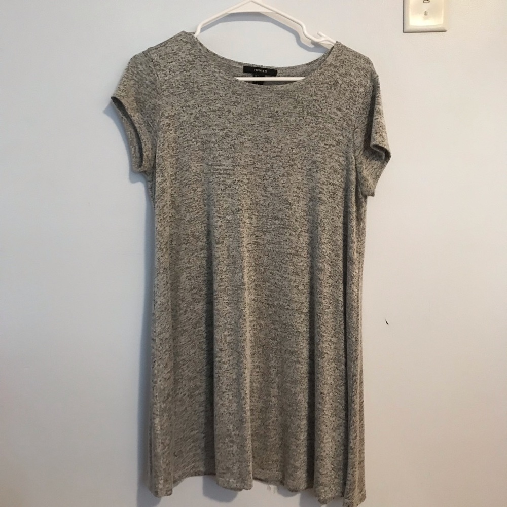 F21 knit dress—comfy and easy but looks great